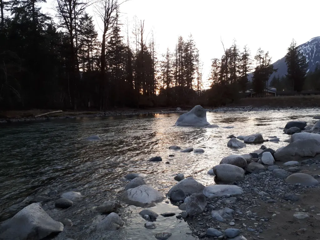 Flowing stream near Hope BC